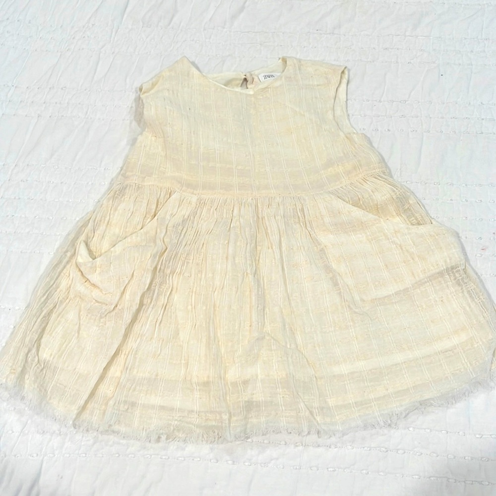 Zara Girls Dress Linen
